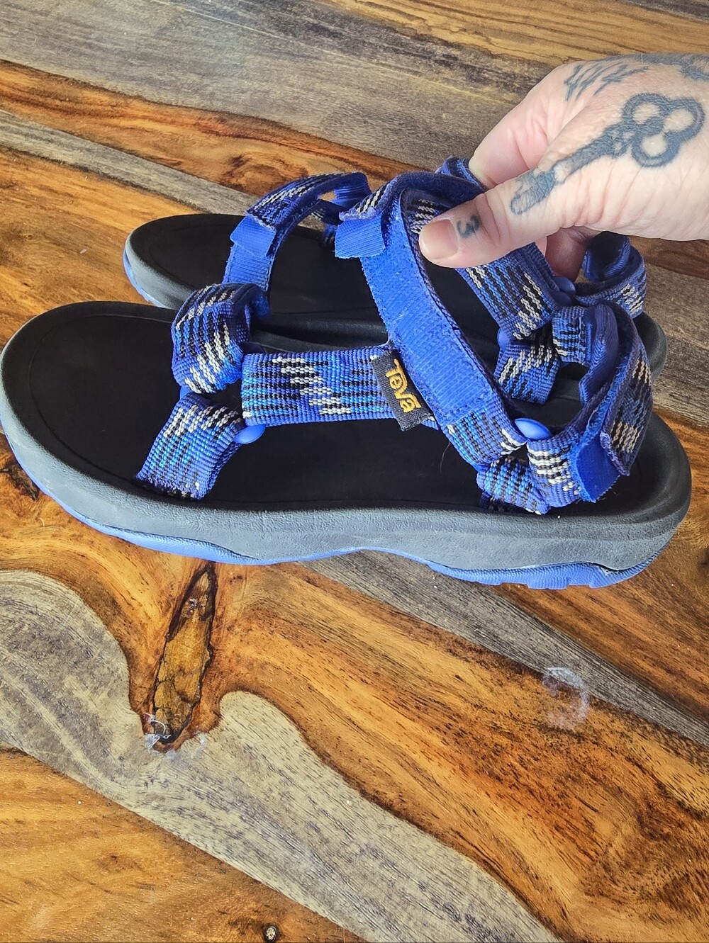 Boys Teva Hurricane XLT 2 Blue Sandals